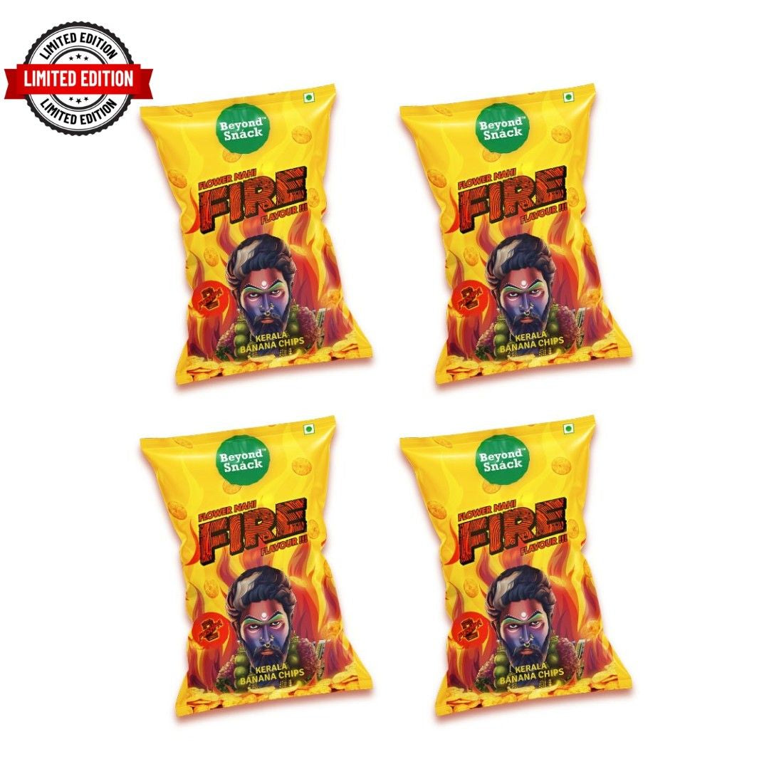 Beyond Snack X Pushpa 2 Flower Nahi Fire Flavour 300gms (100gms*3 packs)